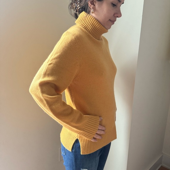 Cozy Mustard Turtleneck Sweater - Picture 2 of 5